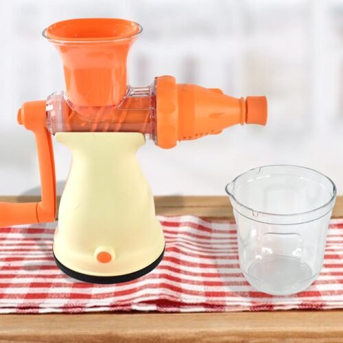 Apex Manual Carrot and Fruit Juicer – Heavy-Duty (1 Pc With Glass)