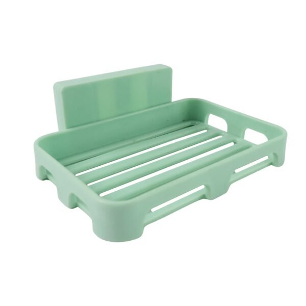 Multipurpose Wall-Mount Soap Dish with Self-Draining Slotted Base (1 Pc)