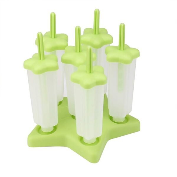 Plastic Ice Cream Molds with Lid (1 Set / 6 Pc)