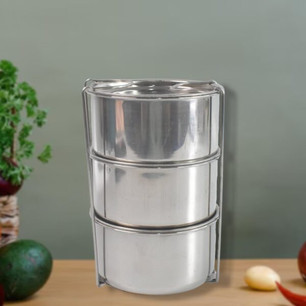 05_767edc2b-16a3-4a39-816c-437d9e700428.jpg Stackable Insulated Tiffin with Handle (1 Pc): Leakproof, Hot Food Container