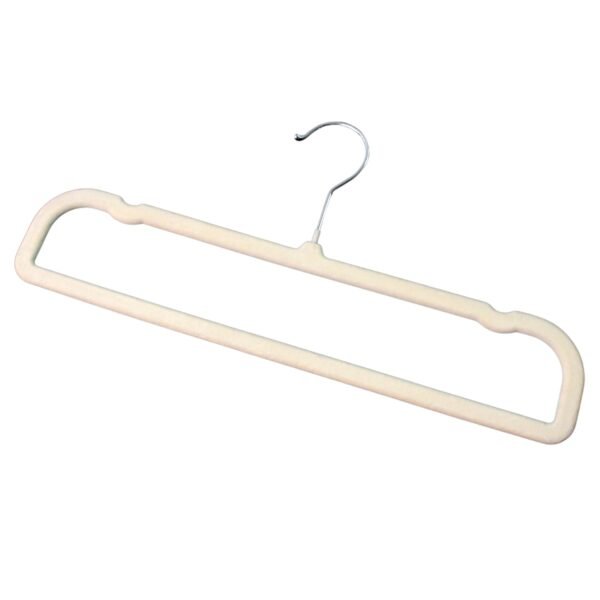 Premium Velvet Non-Slip Cloth Hanger with Metal Hook (1 Pc)
