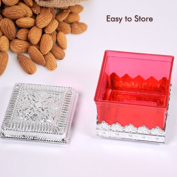 Ruby Dry fruit Storage Container - Attractive Design Box for Home & Kitchen