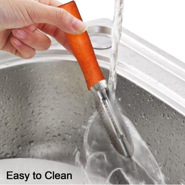 05_7847c6bd-3c6f-4aa8-ae94-6cd682f96643.jpg Wooden Handle and Stainless Steel Vegetable Peeler