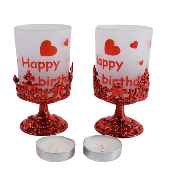 Tealight Holder Stylishly Shaped Candle Diya Stand (2 Pc / Mix Design)