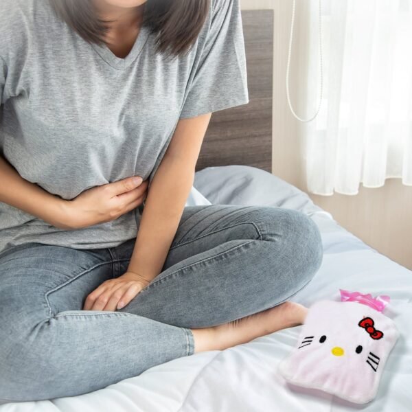 White Small Hot Water Bag – Pain Relief for Neck, Shoulder, Hands, Feet & Cramps