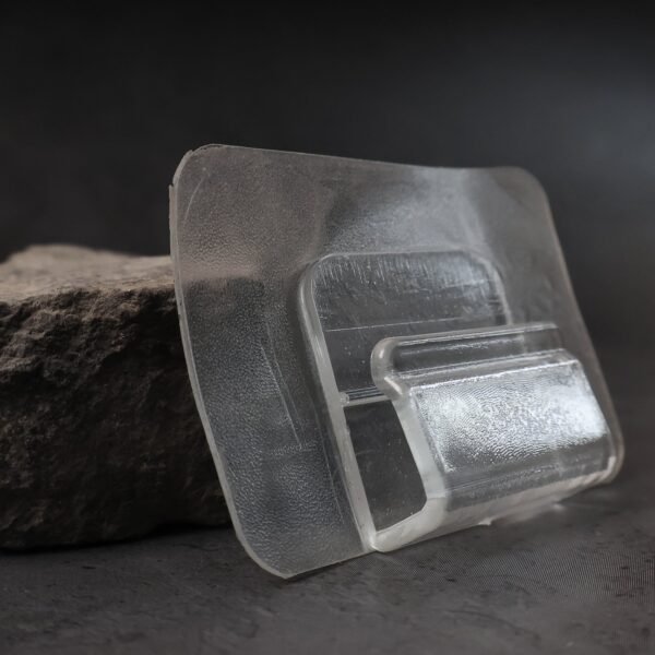 Heavy-Duty Transparent Wall Hook with Seamless Adhesive Backing (1 Pc)