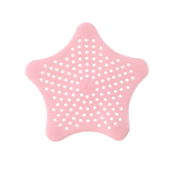 05_7eeaeb2e-6edd-42c8-a26d-59b10a38265f.jpg Baby Pink Silicone Star Shaped Sink Filter Bathroom Hair Catcher Drain Strainers