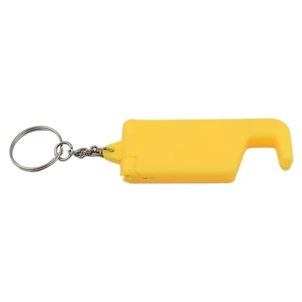 05_7ef105b1-6e9c-4e63-b0b0-f291c4c37cba.jpg 2 in 1 Plastic Keychain with Mobile Stand / Phone Holder (1 Pc / Multicolor)