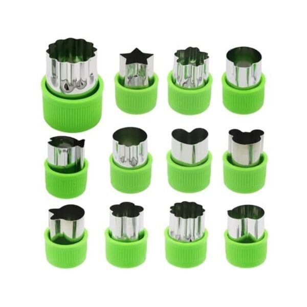 Stainless Steel Cookie Cutter Shapes Set, Baking Cooking Food Decoration (12 Pcs Set)