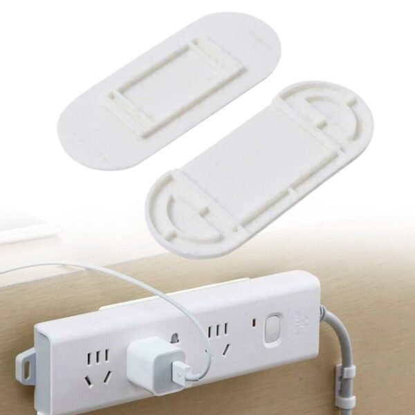Self-Adhesive Wall Plug Holder – Multipurpose Wire & Key Organizer