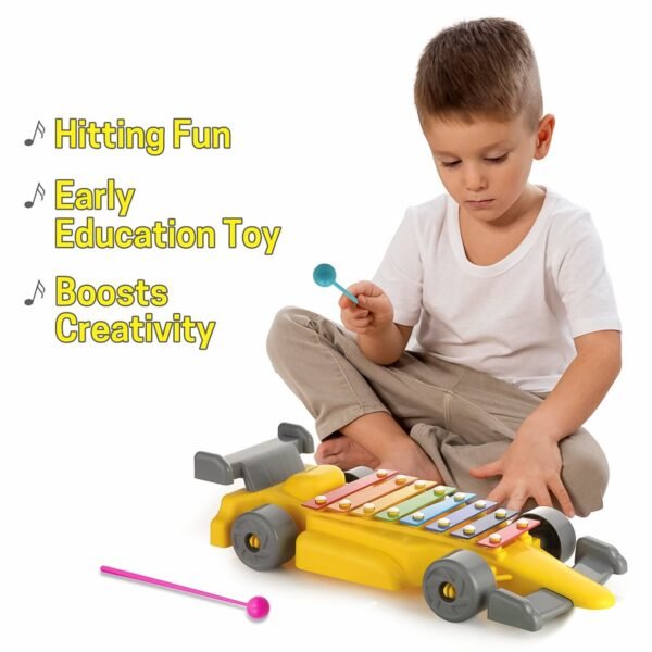 05_85815cb7-307e-495e-98c8-0752b39d2ba0.jpg Musical Car Piano Xylophone Toy, Plastic Car Xylophone (1 Set)