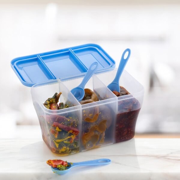 Plastic Square Storage Organiser Container (750ML Capacity)