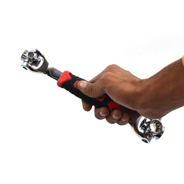 48 in 1 Universal Socket Wrench – 360° Fixed Square, Hex & Torx Hand Tool