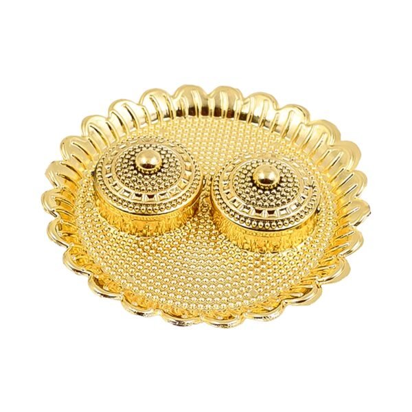 Round Shape Special Puja Thali, Kumkum Thali Holder (1 Pc / Big)
