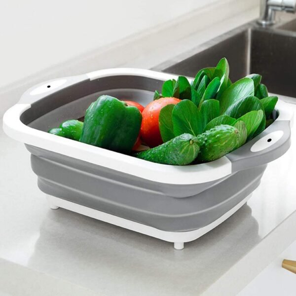 05_8bd60441-8f91-464b-be9c-61bf99d9f0a0.jpg COLLAPSIBLE CUTTING BOARD WITH DISH TUB BASKET For Kitchen Use ( 1 Pcs )