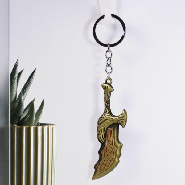 Metal God of War Keychain (1 Pc)