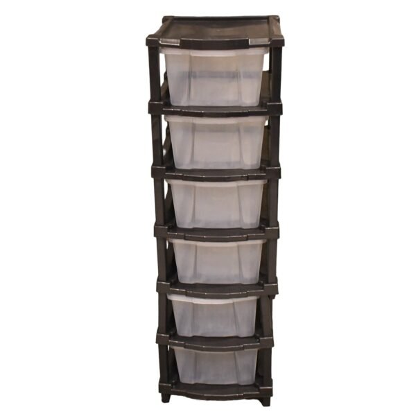 6-Layer Modular Plastic Drawer Storage Cabinet