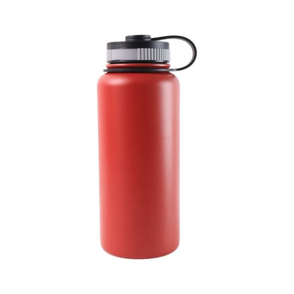 Red Stainless Steel Double Wall Vacuum-Insulated Drink Water Bottle (1000 ML)