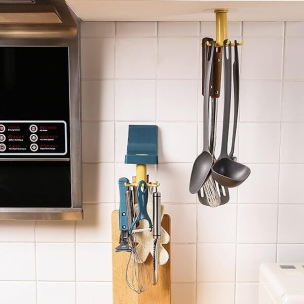 05_9207d417-f63d-4a34-a9ea-f0fdc9867abd.jpg 360 Degree Rotating Wall Hook Hanger with 6 Heavy Duty Hooks