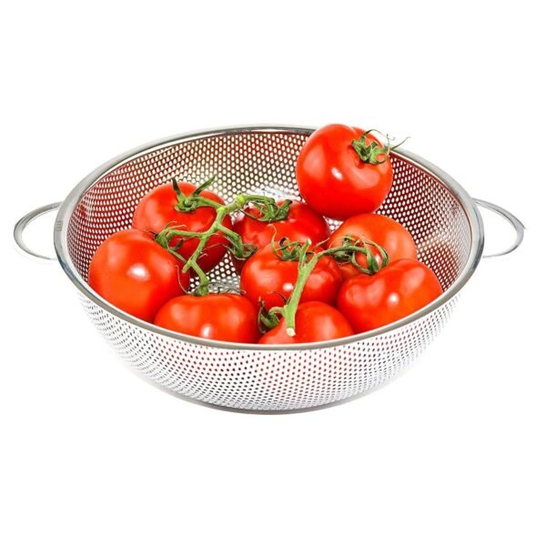 05_93197d38-17fa-4e8d-aae7-eb4c76207497.jpg Stainless Steel Colander with Handle, Large Strainer Basket for Kitchen (25.5 cm)