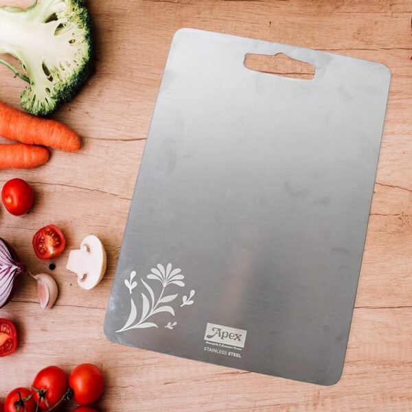 Apex Steel-X Stainless Steel Medium Chopping Board