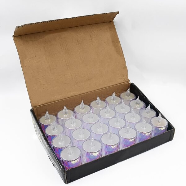 24 Pc Flameless and Smokeless Decorative Melting Candles LED Tea Light Candle Flickering Electronic Candle, Diwali
