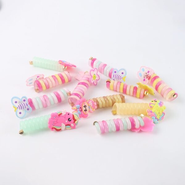Spiral Hair Braiding Clips for Kids (12 Pc /  Mix Design)