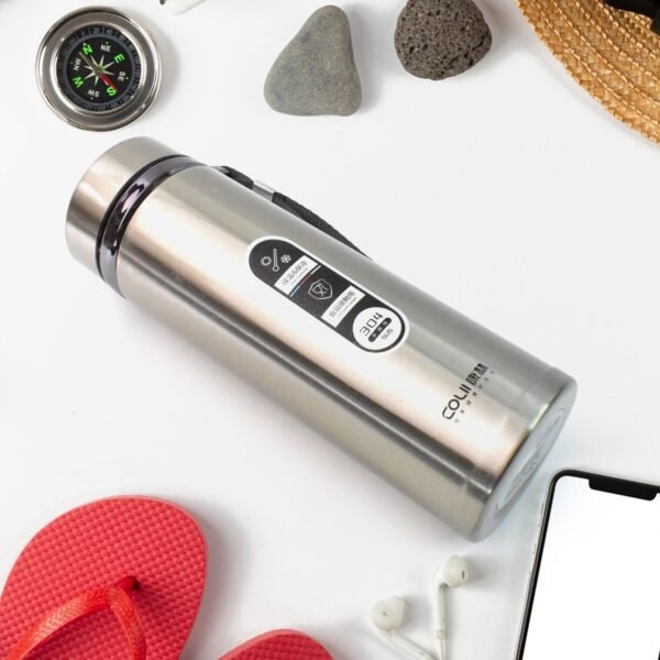 05_9d88a279-5d5a-4e91-bfe2-eac1e130d46e.jpg Stainless Steel Vacuum Insulated Water Bottle 900ML Approx (Mix Color)