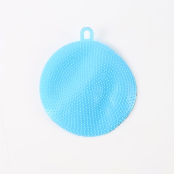 05_9df9f5ff-ad6a-4381-a1de-3bcd38fad99f.jpg Sky Blue Silicone Dish Scrubber Sponge Mildew Free, Non Stick, Heat Resistant