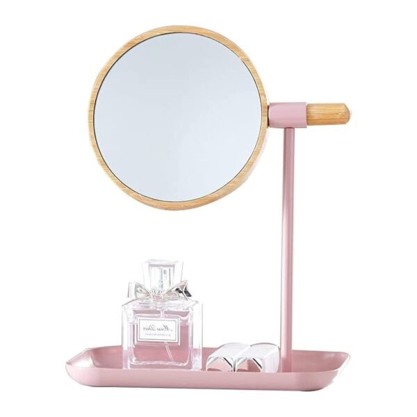 Modern Round Tabletop Makeup Mirror (1 Set)