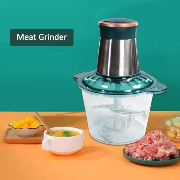 Stainless Steel Electric Meat Grinders with Bowl for Food Chopping Meat & Vegetable
