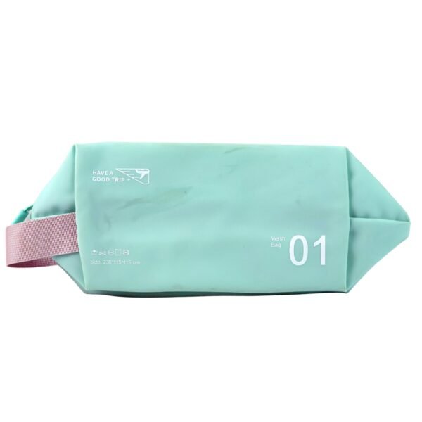Waterproof Travel Toiletry Wash Bag /  Pouch with Zipper Side Handle - (1 Pc)