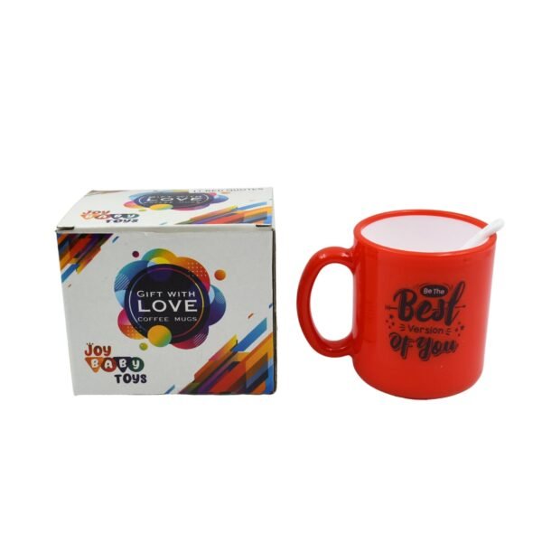Coffee Mug With Spoon and box packing, Used for Drinking and Taking Coffees