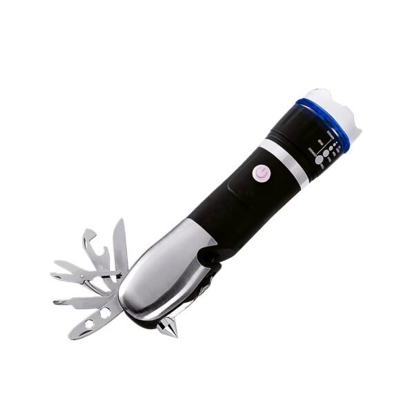 Battery Operated Multi-Tool LED Flashlight – All in One Tool Light (1 Pc)
