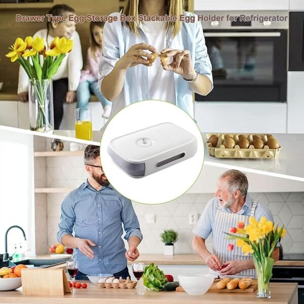 05_a4e9fbc5-2d5e-4a57-925e-dfd047482ade.jpg Plastic Egg Storage Box Drawer Style Fridge Organizer Tray (1 Pc)