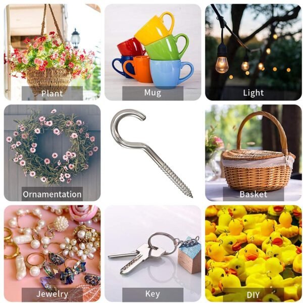 05_a588edaf-f924-43e6-aa58-a8333002b512.jpg Eye Hooks Screw in Heavy Duty, Stainless Steel Eye Bolts Screw (7 Pc Set)