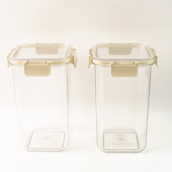 Apex Press N’ Lock Airtight Kitchen Storage Container Set (2Pc/1400ml) Approx