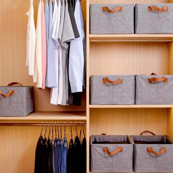 05_a7eca60a-4344-42fb-bf06-99f3a6d5d9b4.jpg Foldable Storage Box Handles Cotton Linen Organizer for Nursery 45 cm