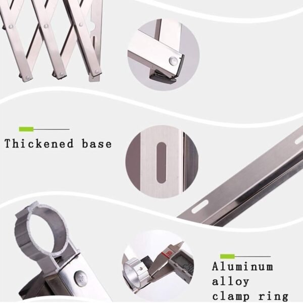 Clothes Rail Rack for Drying Clothes with Foldable Airer & Towel Holder for Home