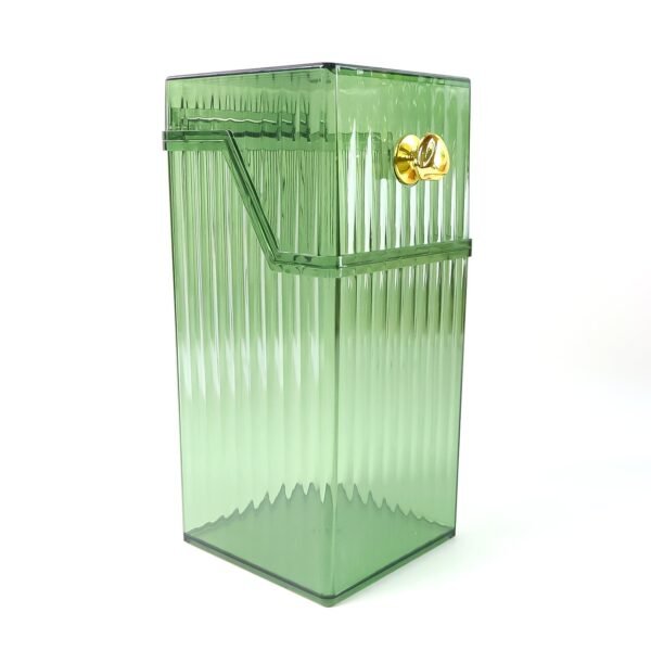 Square Plastic Storage Box with Flip Lid (1 Pc)