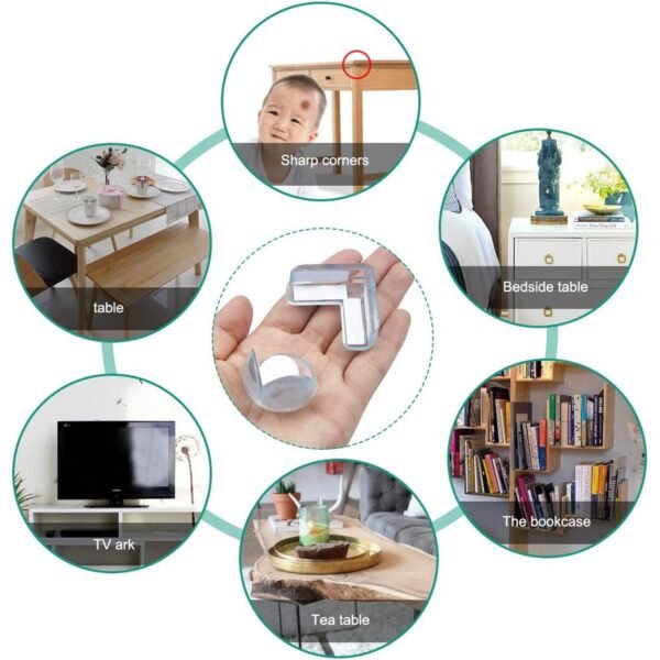 Transparent Table Corner Protector (4 Pcs Set)