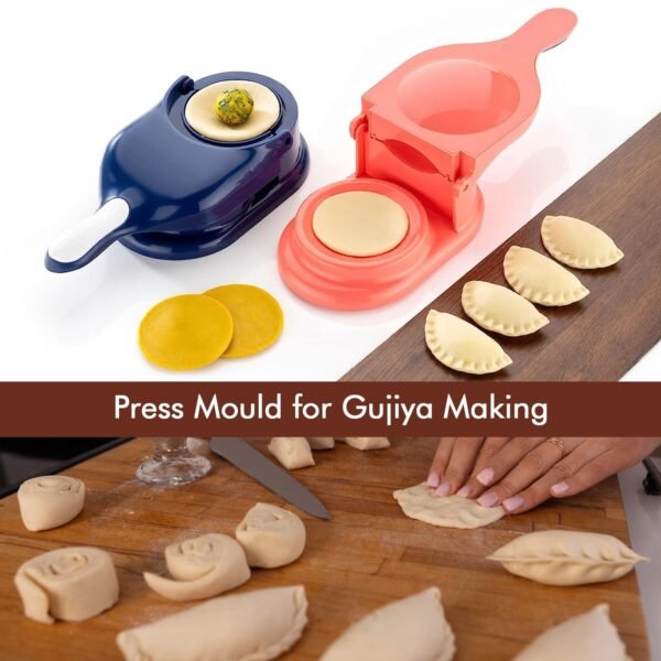 2-in-1 Dumpling Skin Press Mould for Gujiya