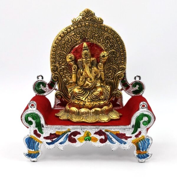 Bal Gopal Sihasan Throne - Large Decorative Stand for Home Temple Deity Display