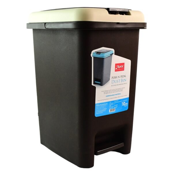05_b004208e-8e11-406f-b5e1-85b76889a9aa.jpg Apex Push N Pedal Plastic Dustbin 10L Capacity (1 Pc)
