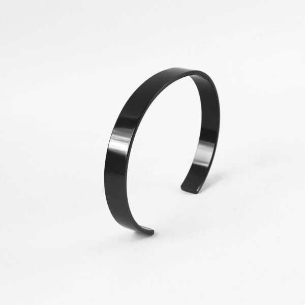 Stylish Black-Plated Stainless-Steel kada (1 Pc)