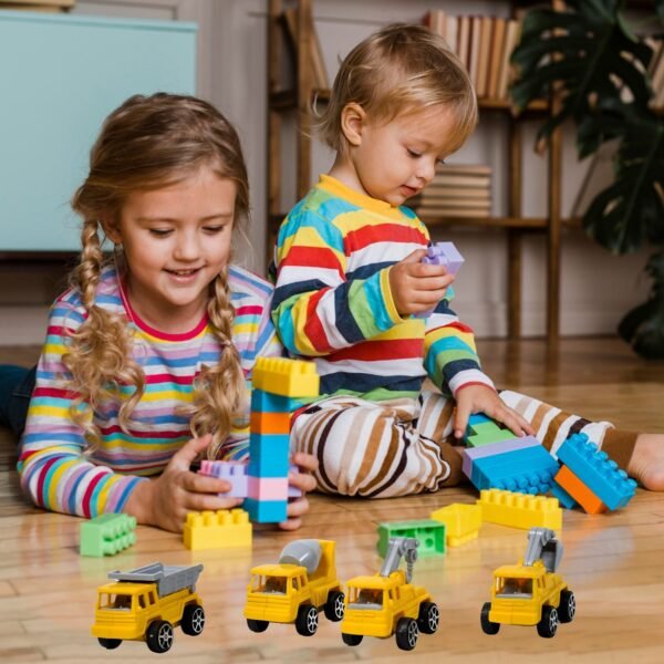 Mini Construction Truck Toys Construction Vehicles Alloy Truck Head,  Toy For Boy Girl Toddler Gifts