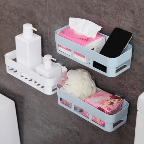 05_b5112847-f51d-4ba1-bbc1-3b5c79252937_1.jpg ABS Plastic Shower Corner Caddy Shelf with Wall-Mounted Suction Cup