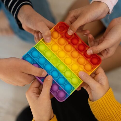 Square it Toy Special Needs Silicone Stress Relief Toy For Kids & Adult All Use Toy