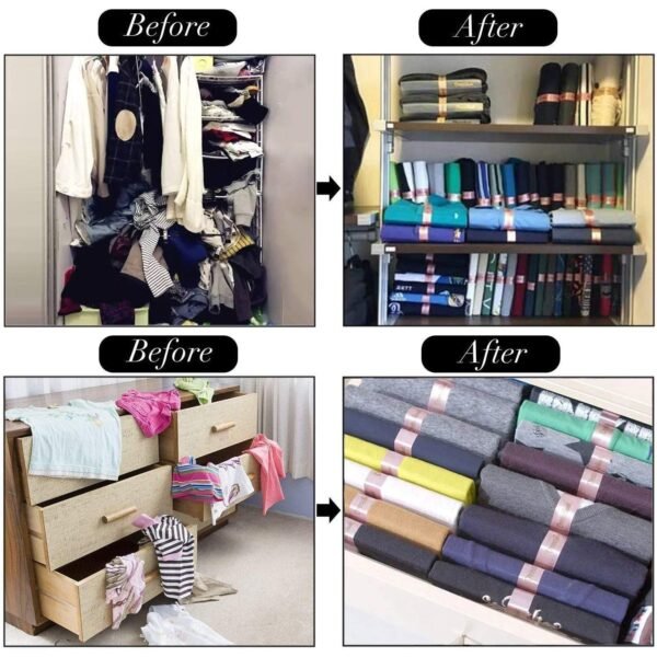 DressBook T-Shirt Folder – Soft Bendable Clothes Folding Board Organizer (5 Pcs)