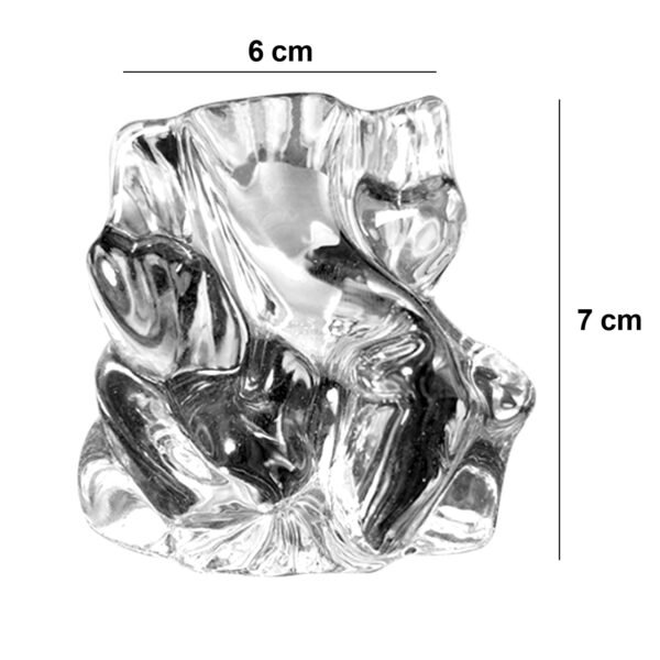 Crystal Glass Ganesha Idol for Home, Office and Car Dashboard, Ganesh Ganesha